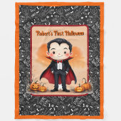 Niedlicher Vampir den Namen des Kindes oder das er Fleecedecke