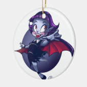 Niedlicher Vampire Keramikornament (Links)