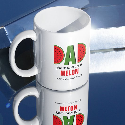 Niedlicher Vater "Dein in einem Melon" | Kindernam Kaffeetasse