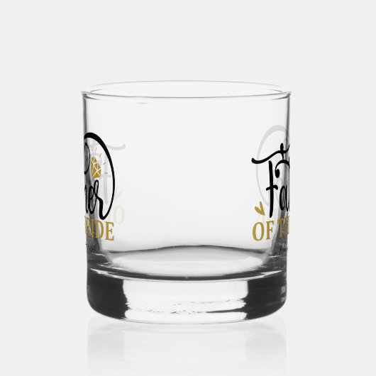 Niedlicher Vater der Braut fügen Namen Hochzeit hi Whiskyglas (Links)