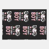 Niedlicher Vater der Jungtierfarm Geschenkpapier Set (Vorderseite 3)