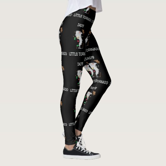Niedlicher Vater kleiner Tornado für Tornado-Kinde Leggings (Rechts)
