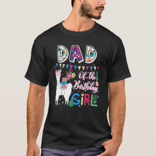 Niedlicher Vater Llama der Geburtstagskinder-Farm T-Shirt