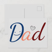 Niedlicher Vater Postkarte (Vorne/Hinten)