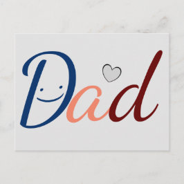 Niedlicher Vater Postkarte