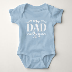 Niedlicher Vater Rock Baby Boy Wortart Baby Strampler