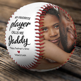 Niedlicher Vater Vatertag Geschenk Foto Baseball