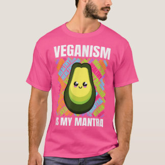 Niedlicher Veganismus ist mein Mantra Avocado T-Shirt