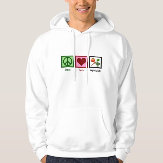 Niedlicher Vegetarier Hoodie (Vorderseite)
