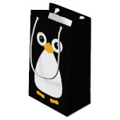 Niedlicher vektorPenguin Kleine Geschenktüte (Rückseite Schrägansicht)