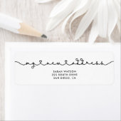 Niedlicher verbindender Schriftart Meine neue Adre (Insitu)