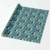 Niedlicher verkleideter Mops Geburtstag Geschenkpapier (Ungerollt)