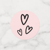 Niedlicher Verlobung Konfetti (Klein Vorderseite)