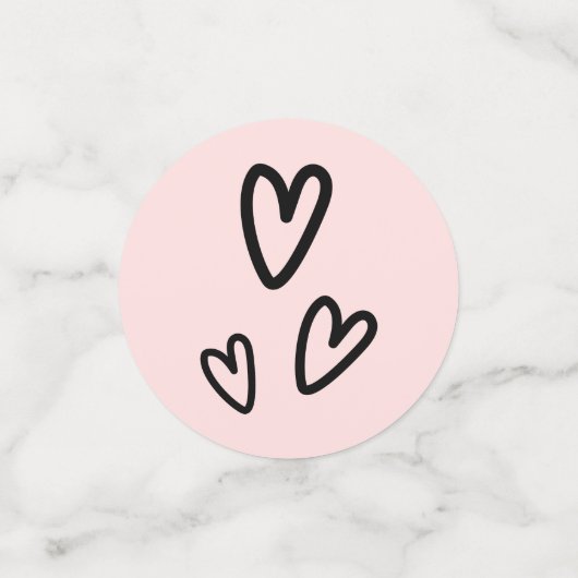 Niedlicher Verlobung Konfetti (Klein Vorderseite)