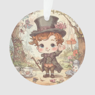 Niedlicher Verrückter Hatter Whimsical Wunderland  Ornament