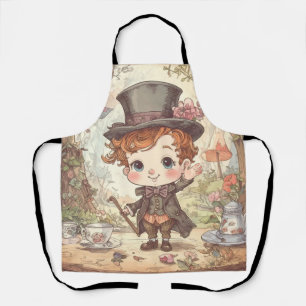 Niedlicher Verrückter Hatter Whimsical Wunderland Schürze