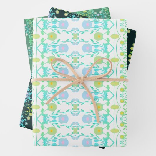 Niedlicher Verschluss oder Geschenkkarton Geschenkpapier Set (Beispiel)