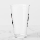 Niedlicher verschmutzter Rottenschwarzhund Glas (Links)