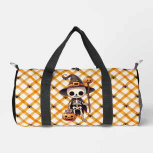 Niedlicher, verspielter Halloween-Skelett Duffle Bag