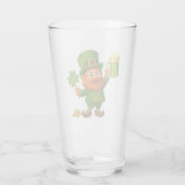 Niedlicher/verspielter Leprechaun St. Patrick's Da Glas (Rückseite)