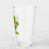 Niedlicher/verspielter Leprechaun St. Patrick's Da Glas (Links)