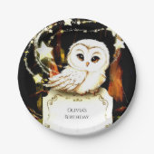 Niedlicher verzauberter Geburtstag Pappteller (Vorderseite)