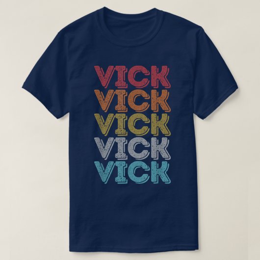 Niedlicher Vick-Name Personalisiert T-Shirt (Design vorne)