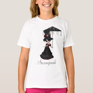 Niedlicher Viktorianischer Steampunk Goth Girl & P T-Shirt