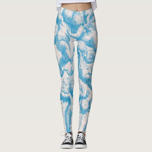 Niedlicher Viktorianischer Stil Vintag Angels Legg Leggings (Vorderseite)