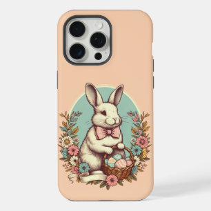 Niedlicher, vintage Osterhase/Ei/Korb  iPhone 15 Pro Max Hülle