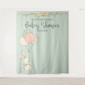 Niedlicher Vintager Blumenduschkopf Wandteppich (Vorderseite)