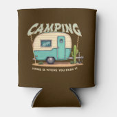 Niedlicher Vintager Campingplatz und Camping-Zitat Dosenkühler (Vorderseite)