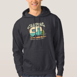 Niedlicher Vintager Campingplatz und Camping-Zitat Hoodie