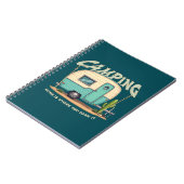 Niedlicher Vintager Campingplatz und Camping-Zitat Notizblock (Linke Seite)