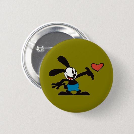 Niedlicher Vintager Cartoon Button (Vorne & Hinten)