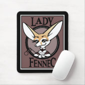 NIEDLICHER VINTAGER CARTOON FENNEC FOX MAUSPAD (Mit Mouse)