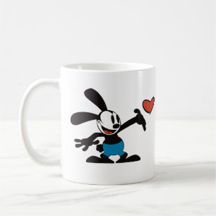 Niedlicher Vintager Cartoon Kaninchen-Liebe Kaffeetasse