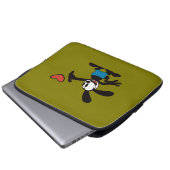Niedlicher Vintager Cartoon Laptopschutzhülle (Vorne Knopf)