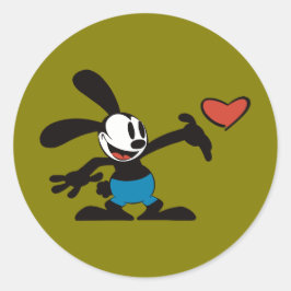 Niedlicher Vintager Cartoon Runder Aufkleber
