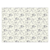 Niedlicher Vintager Cupid Angel Schwarz-weiße Blum Tischdecke (Vorderseite (Horizontal))