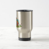 Niedlicher Vintager Dinosaurier T Rex mit Berg Reisebecher (Mittel)