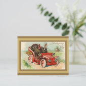 Niedlicher Vintager Erntedank der Türkei Postkarte (Stehend Vorderseite)