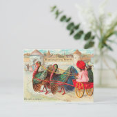 Niedlicher Vintager Erntedank Feiertagspostkarte (Stehend Vorderseite)