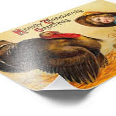 Niedlicher Vintager Erntedank Gruß Fotodruck (Ecke)