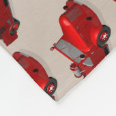 Niedlicher Vintager Feuerzug Fleecedecke (Ecke)
