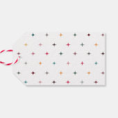 Niedlicher Vintager, fröhlicher und heller Urlaub Geschenkanhänger (Rückseite Horizontal)