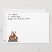 Niedlicher Vintager fünftes Einladung (Rückseite)