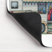 Niedlicher Vintager fünftes Mousepad (Ecke)