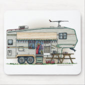 Niedlicher Vintager fünftes Mousepad (Vorne)