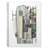 Niedlicher Vintager fünftes Notizblock (Vorderseite)